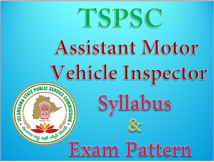 TSPSC Assistant Motor Vehicle Inspectors Syllabus 2015 exam pattern 