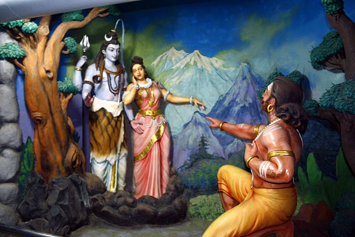 ravana uprooting mount kailash