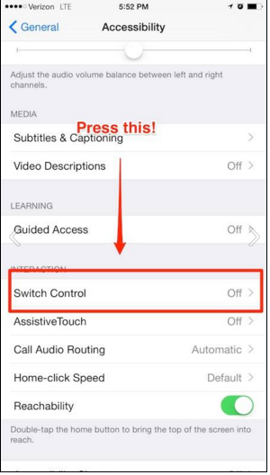 Control your iphone by simply moving your head