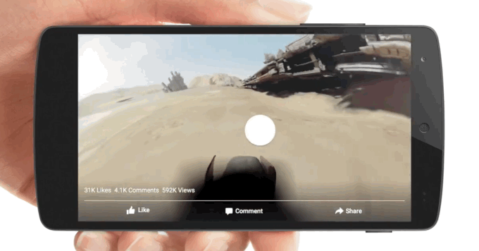 Facebook 360 - degree Videos for iOS