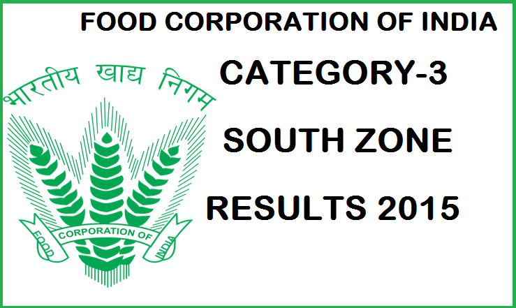 FCI Category-3 Final Results 2015 Declared: Check South Zone Results Here