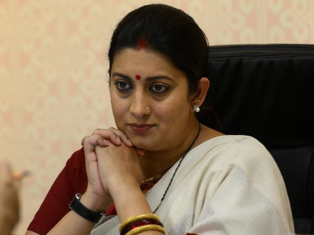 Union Human Resources Development Minister Smriti Irani