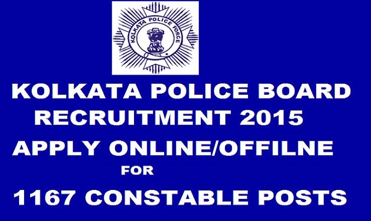 Kolkalta Police Recruitments- Constable posts