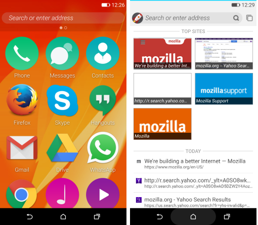 Mozilla Firefox OS for iOS