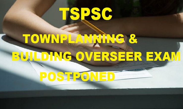 TSPSC Town planning And Building Overseer Exam Postponed to 6th December: Change Exam Center Options Here