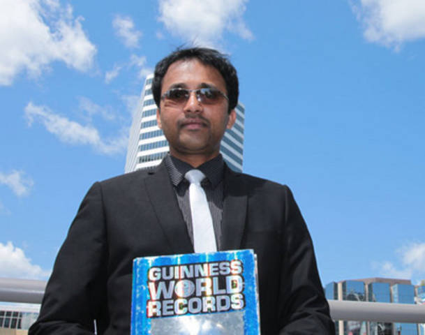 Suresh Joachim sets new world record