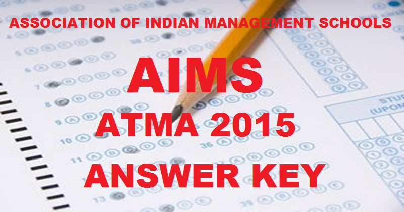 AIMS ATMA Answer Key 2015: Check ATMA Answer Key With Expected Cut Off Marks Here