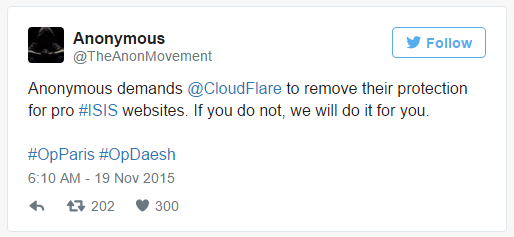 CloudFlare helps ISIS websites