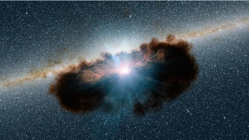 Rotating material around black holes 'clumpy' (1)