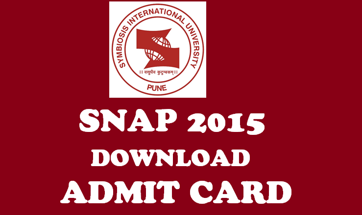 SNAP 2015 Admit Card: Download Here From 5th December 2015