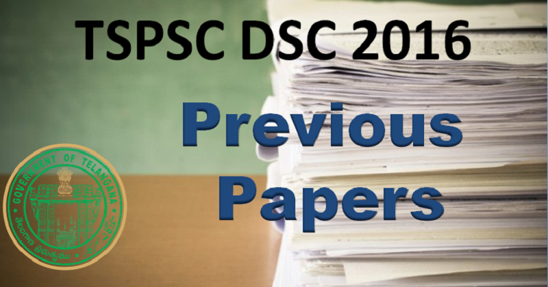 Telangana TS DSC Previous Year Question Papers Model Papers PDF Download Telangana TS DSC Previous Year Question Papers Model Papers PDF Download