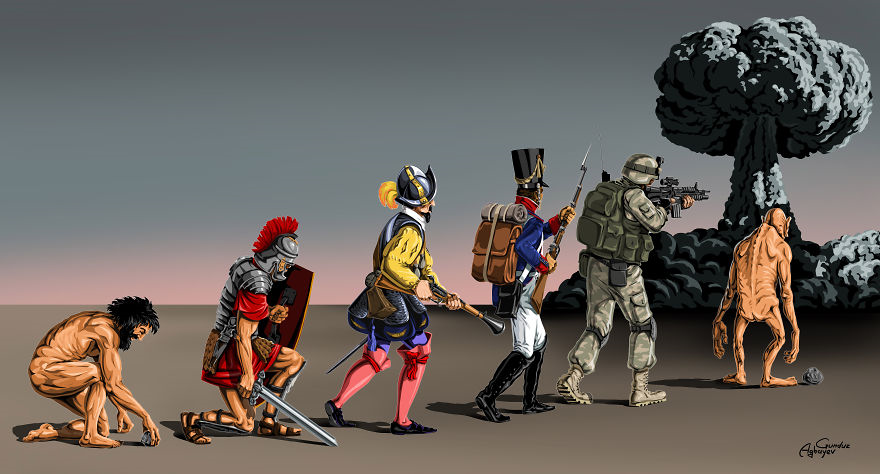 Illustrations of 'War And Peace' By Gunduz Aghayev (8)