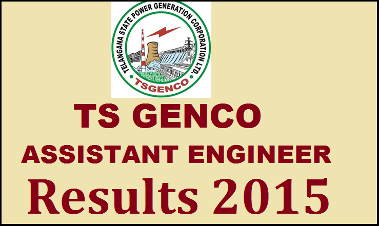 TSGENCO AE Result 2015