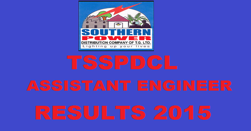 TSSPDCL AE Results 2015 Declared: Check Assistant Engineer Results Here