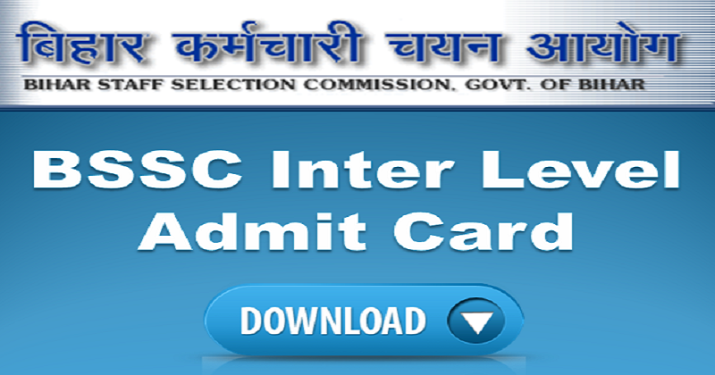 BSSC Inter Level Admit Card released