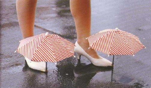 Shoes with Umbrellas