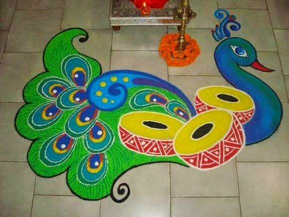 Peacock Designs-Pongal Rangoli Designs (22)