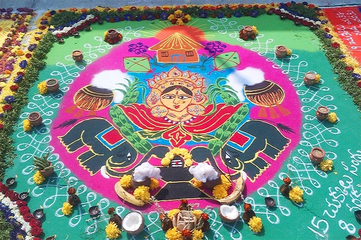 Happy Bhogi Rangoli Designs and Images for 2016