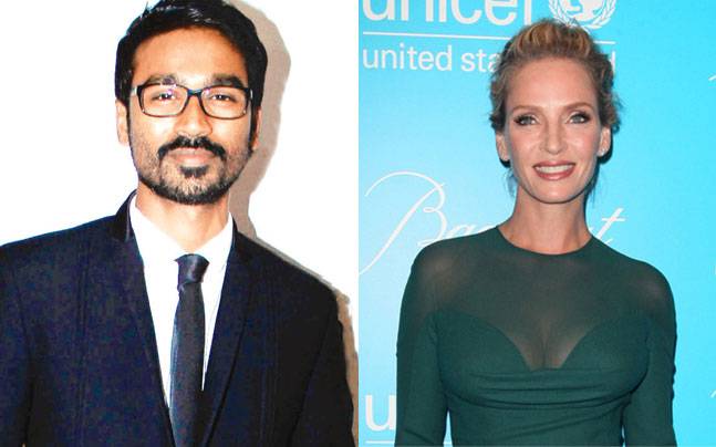 Dhanush and Uma Thurman