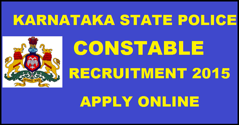 KSP Police Constable Recruitment 2016| Apply Online For 4350 Posts