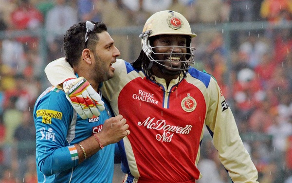 Yuvraj-Singh & Chris Gayle