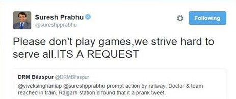 guy's tweet to Railway about an ailing man, was actually fake