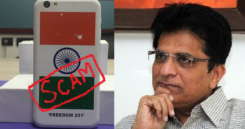 Freedom 251 Is A Big SCAM - BJP MP Kirit Somaiya