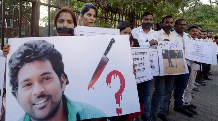 Protests in Hyderabad University