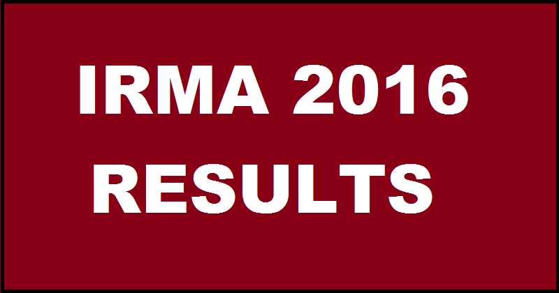 IRMA Results 2016 | Check List Of Short-listed Candidates on 24th Feb @ irma.ac.in