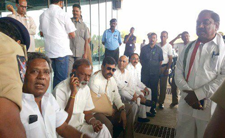Megastar Chiranjeevi Arrested At Rajamundry Airport