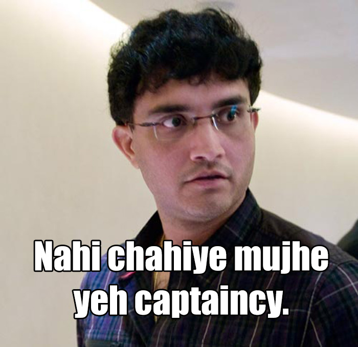 Ganguly challenged he offers resign as Captain