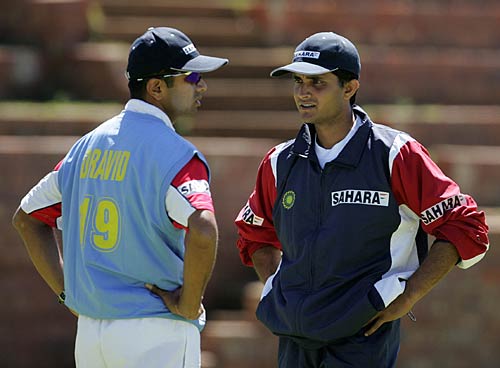 Dravid tells ganguly about prank