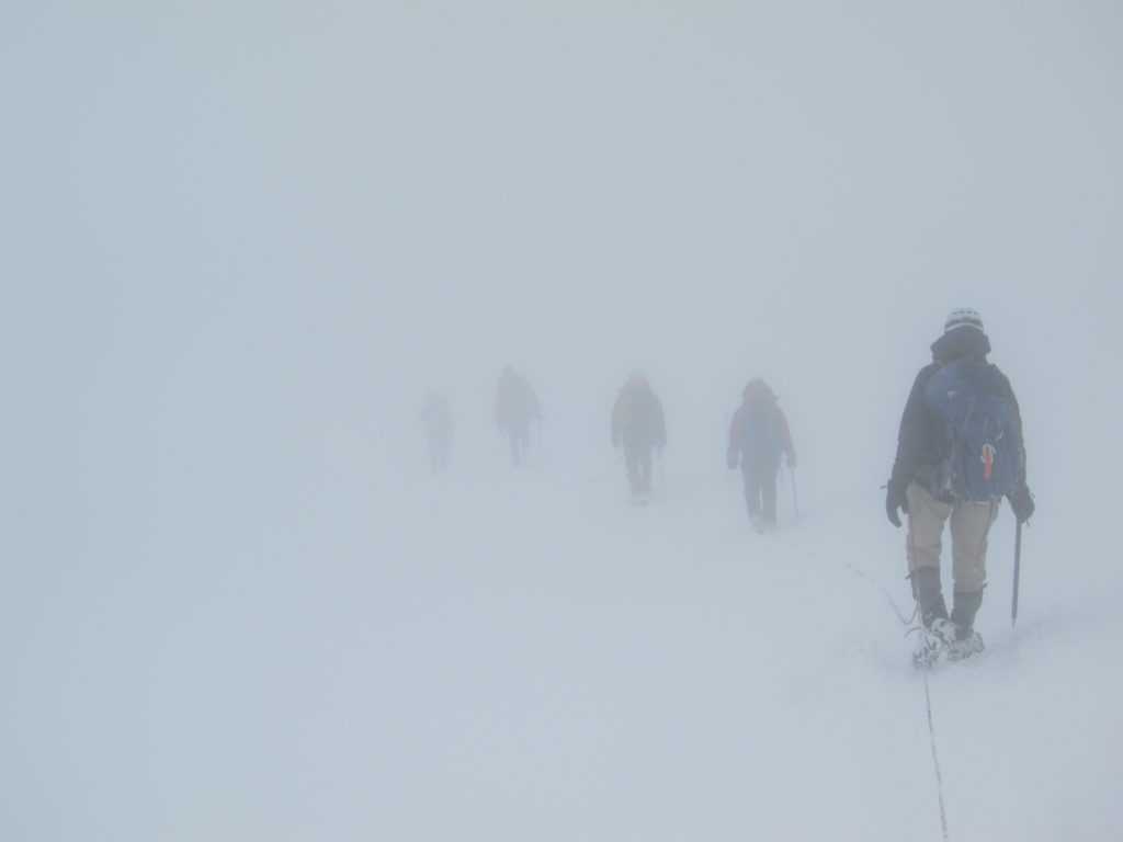 no visibility in siachen due to snow