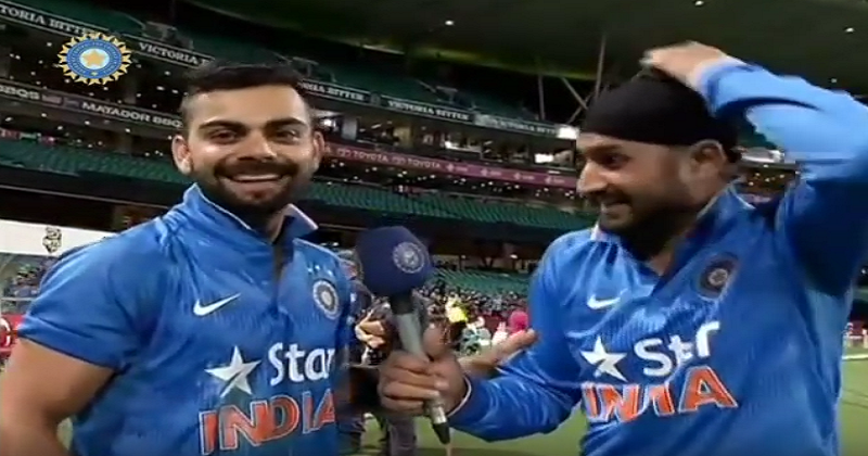 [Video] Harbhajan Singh Turned TV Reporter To Interview Virat Kohli