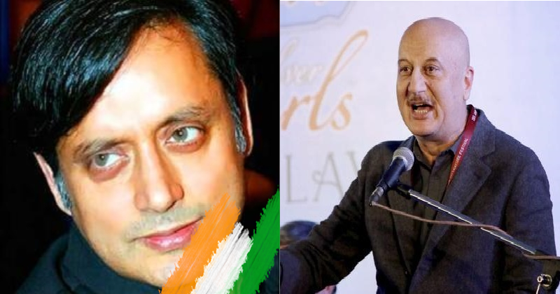 War of Words between Anupam Kher and Shashi Tharoor on Twitter