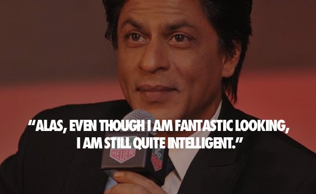Shah Rukh Khan is Qute Intelligent