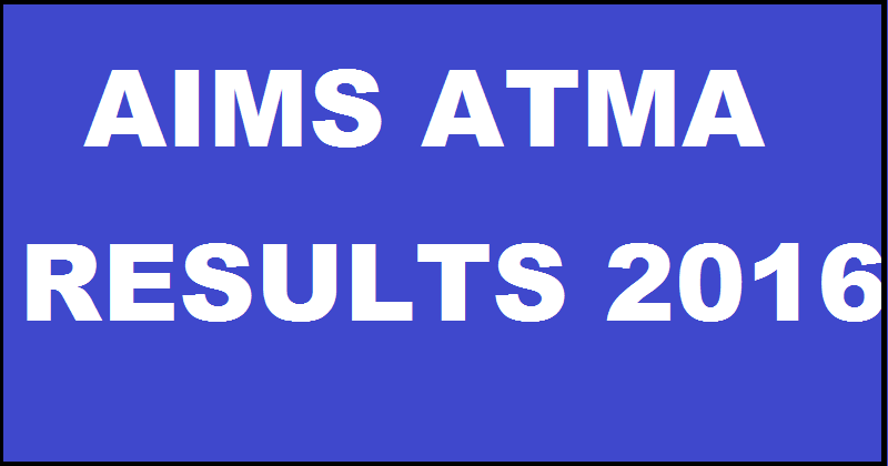 AIMS ATMA Results 2016 Will Available From 10th March 2016 @ www.atmaaims.com 