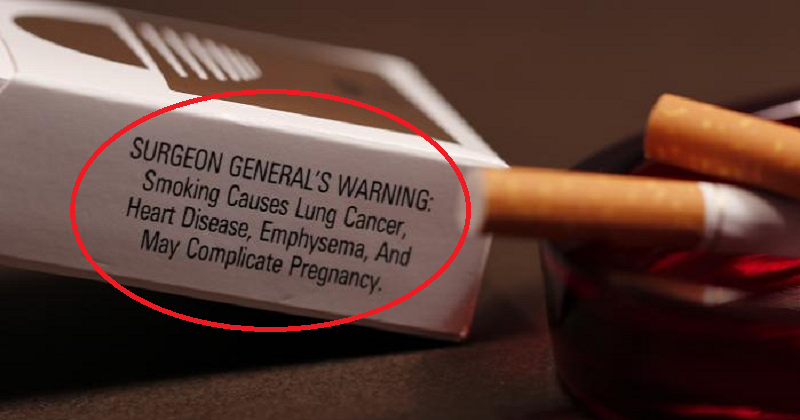 Warnings On Cigarette Packs