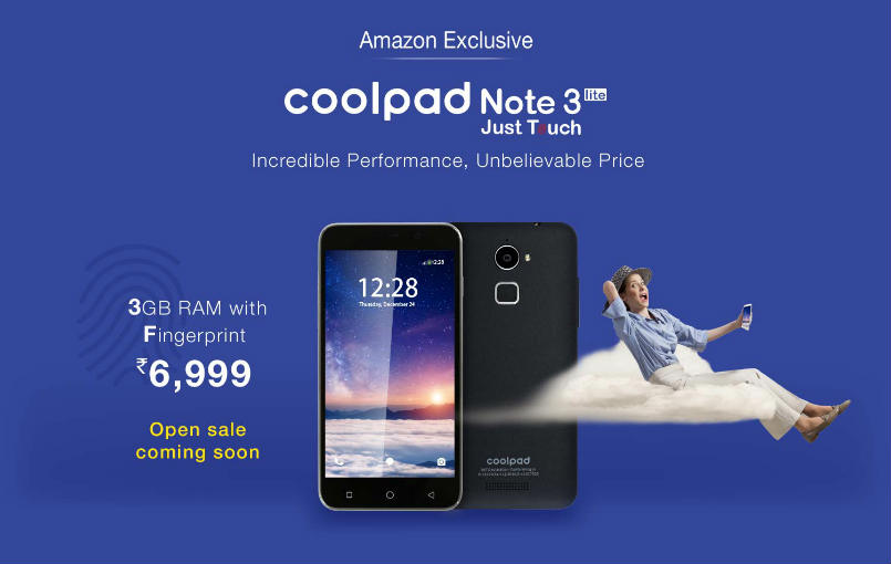 Coolpad Note 3 Lite smartphone - Specifications and Features