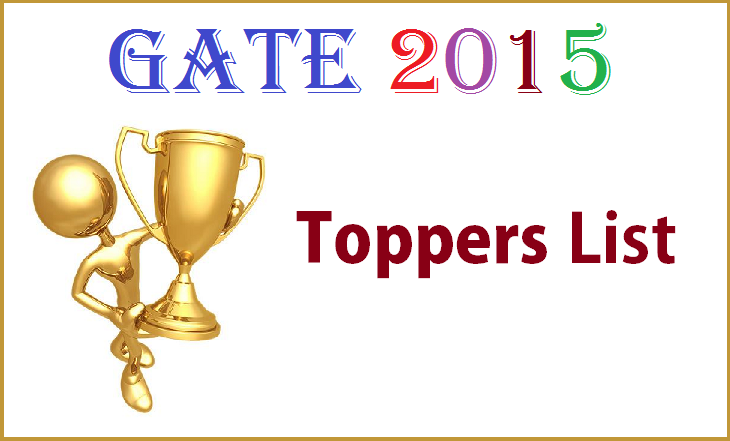 Gate 2015 Exam Toppers List