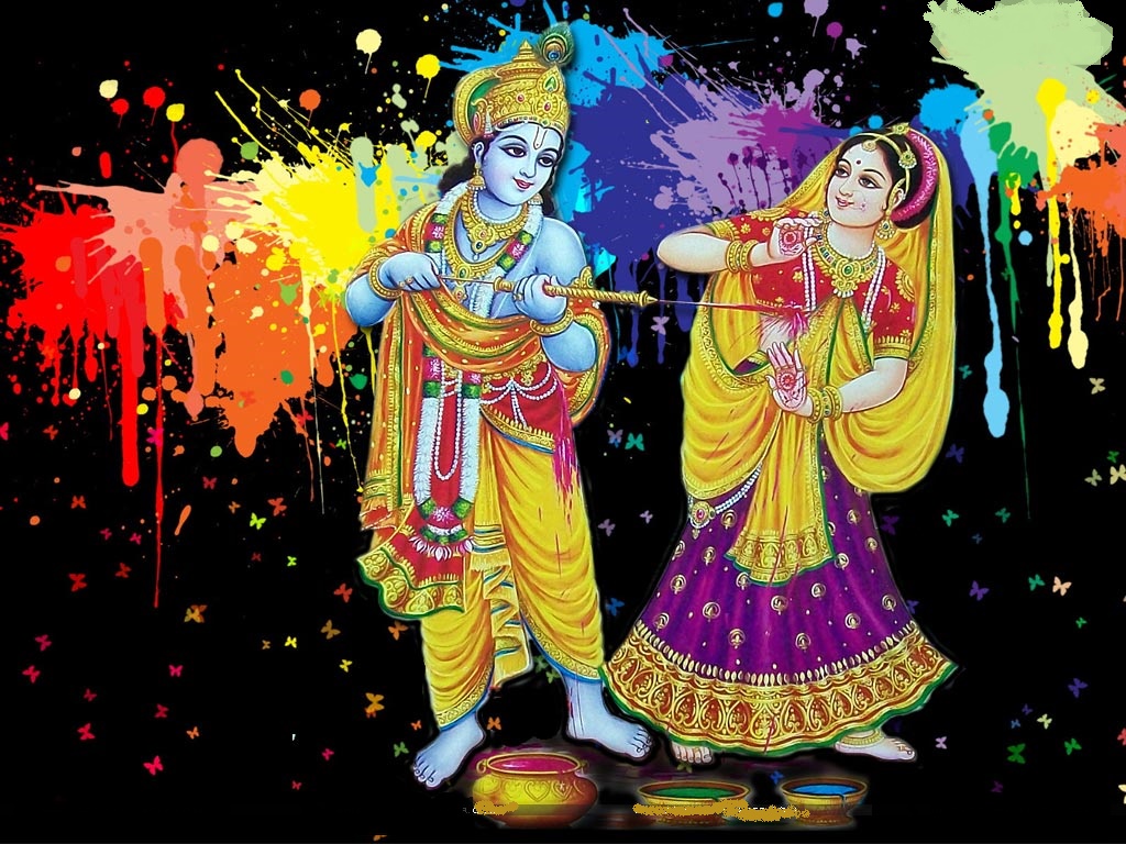 Holi Images with Radha Krishna 