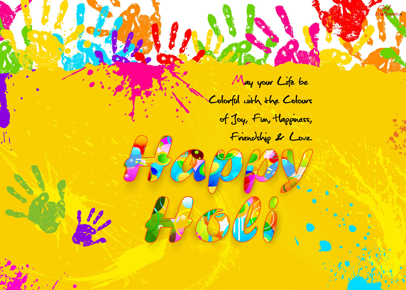 Happy Holi colour full Images with quotes 
