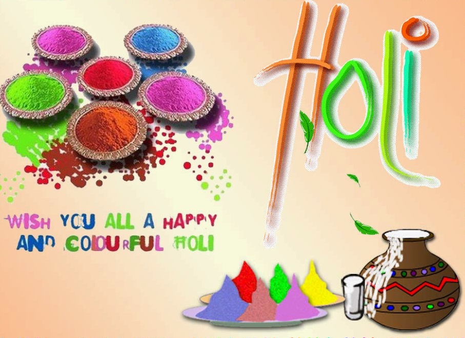 Holi Images with colours