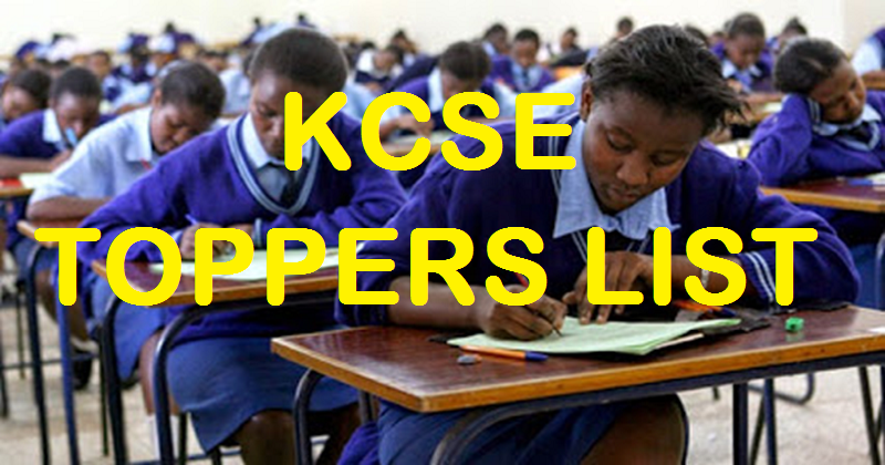 KCSE Toppers List 2015 With Scores & Top Schools