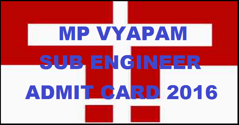 MPPEB SE Admit Card 2016| Download MP Vyapam SE Hall Ticket @ vyapam.nic.in