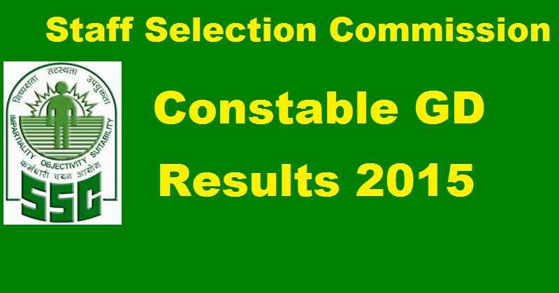 SSC Constable GD 2015 Results Expected to Release in Few Days