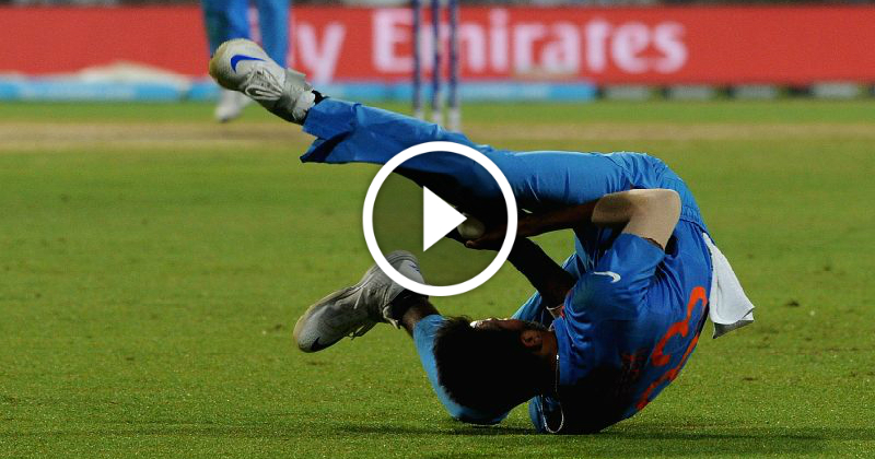 Video Hardik Pandya Takes A Stunning Catch Against Pakistan In Icc Wt20