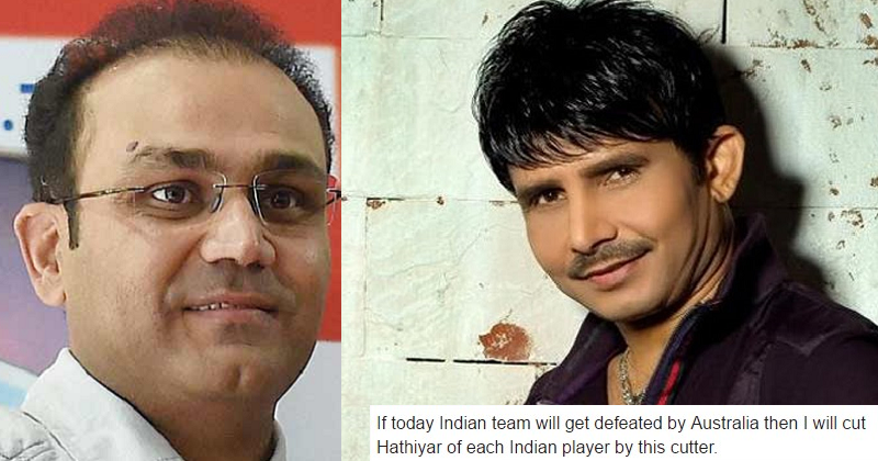 Sehwag's Epic Reply To KRK's Tweet On Ind Vs Aus ICC T20 Match