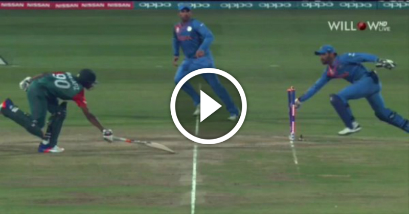 Watch Last Ball Run-out by Dhoni Against Bangladesh in WCT20