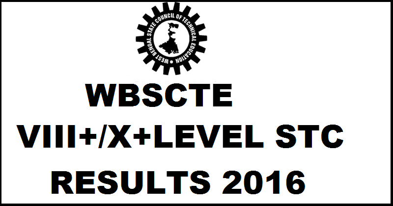 WBSCVET VIII+/X+ Level STC Results 2016|Check Here @ www.indiaresults.com